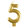 Anagram Small Number Candle | Gold