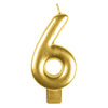 Anagram Small Number Candle | Gold