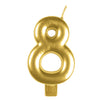 Anagram Small Number Candle | Gold