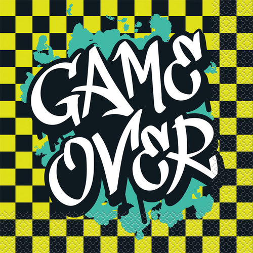 "Game Over" Napkins | The French Kitchen Castle Hill