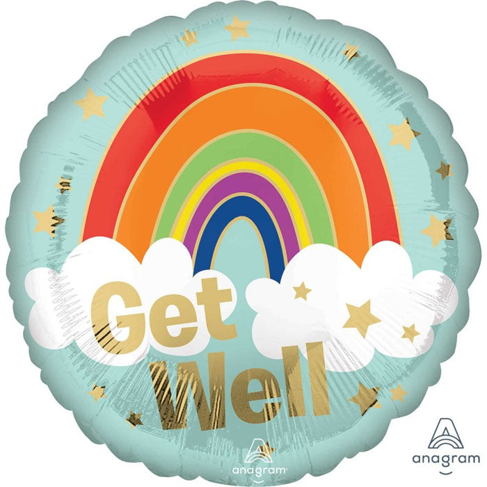 Get Well Rainbow and Stars | Foil Balloon