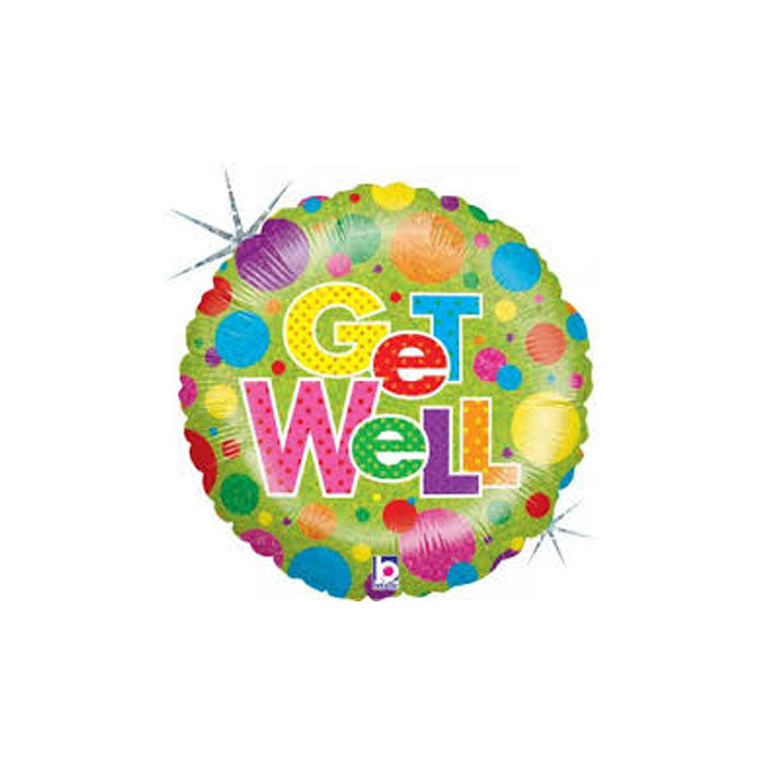 Green Get Well Foil Balloon – 18"