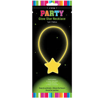 Yellow Glow Star Necklace 1pk