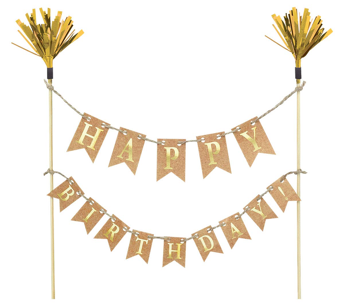 Wood and Paper Cake Pick