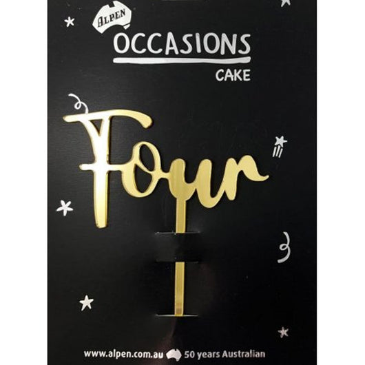 Four cake topper | The French Kitchen Castle Hill