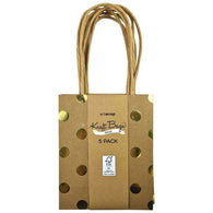 Small Foil Spots Kraft Bags |