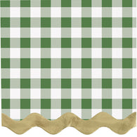 Green Plaid Cocktail Napkin | The French Kitchen Castle Hill