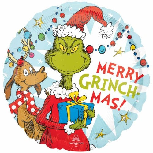 Grinch Christmas Foil Balloon 45cm