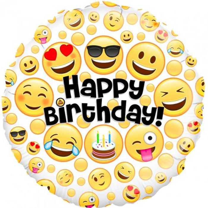 Emoji Birthday Foil Balloon | 18"
