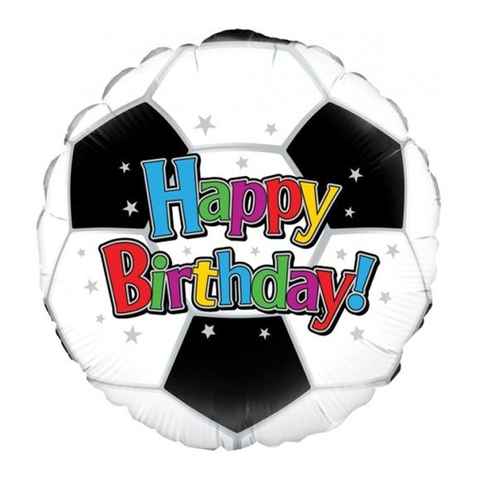 Soccer Ball Happy Birthday Foil Balloon