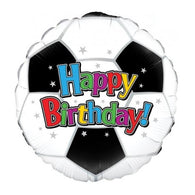 Soccer Ball Happy Birthday Foil Balloon