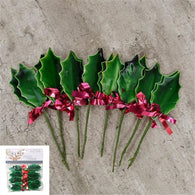 10pk Christmas Holly Leaves | The French Kitchen Castle Hill