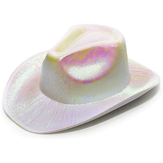 Iridescent Baby Pink Cowboy Hat | The French Kitchen Castle Hill