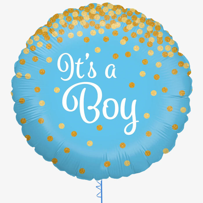 It's a Boy Holographic Foil Balloon 45cm