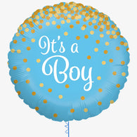 It's a Boy Holographic Foil Balloon 45cm