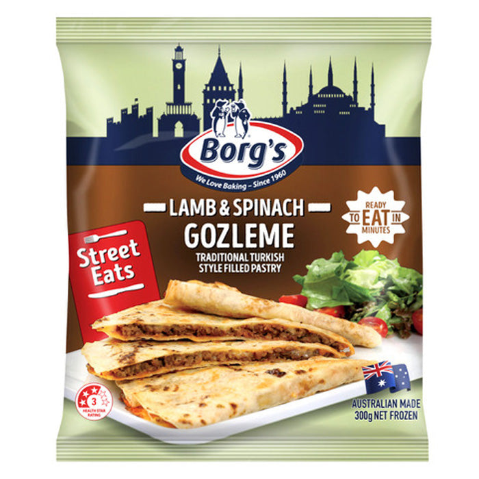 Lamb and Spinach Gozleme