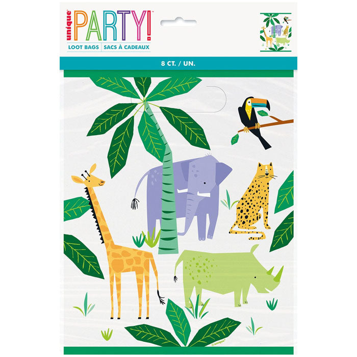 Safari Themed Loot Bags 8pk