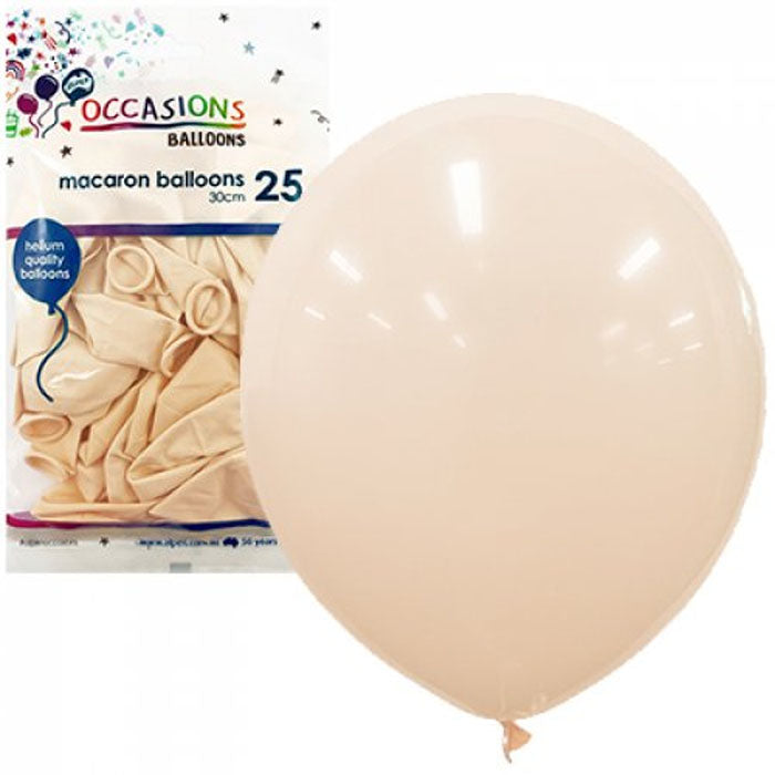 Macaron 25 Pack 30cm Pastel Latex Balloons