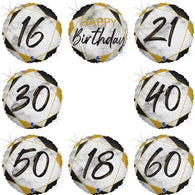 Black Marble Milestone Birthday Foil | The French Kitchen Castle Hill