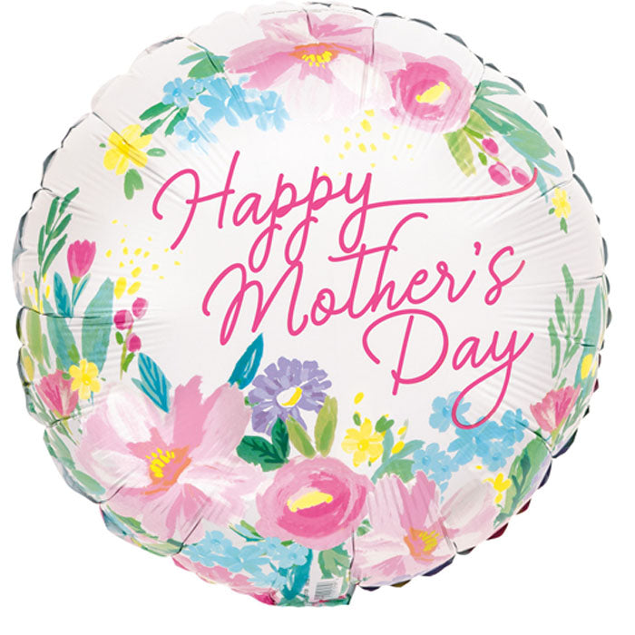 Happy Mother's Day Bright Floral Pink | Foil Balloon