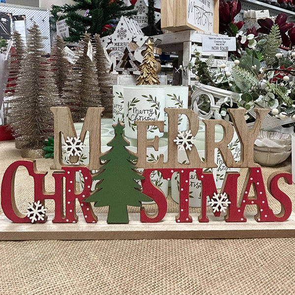 Wooden Xmas Sign | The French Kitchen Castle Hill