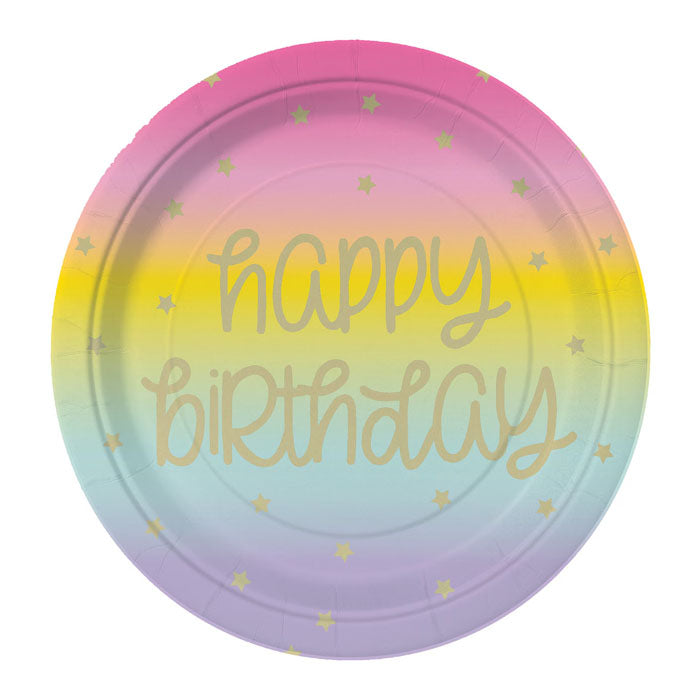 7" Pastel Paper Plates | 8 pack