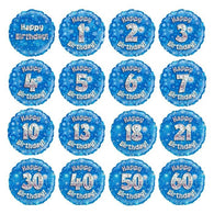 Blue Holographic Milestone Birthday Foil | The French Kitchen Castle Hill 