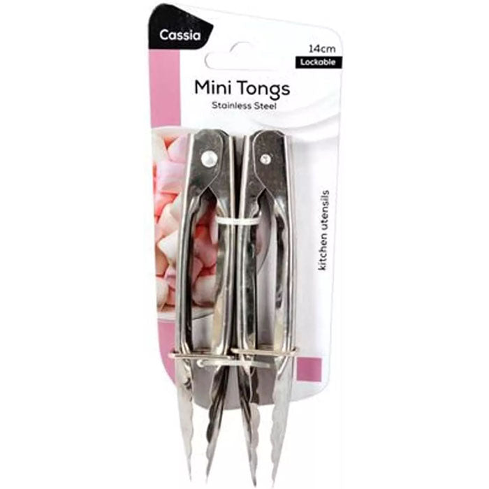 Mini Tongs 14cm 2pk
