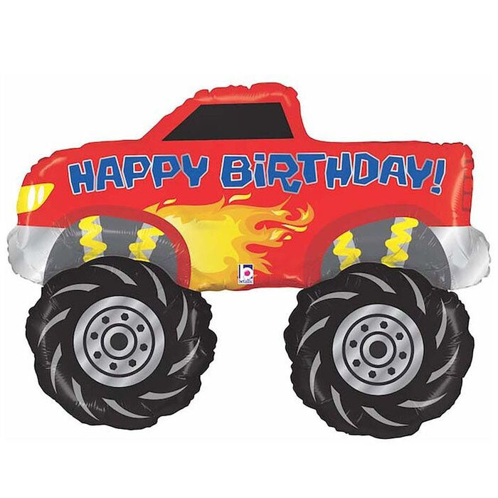 Monster Truck Shaped Foil Balloon – 40"