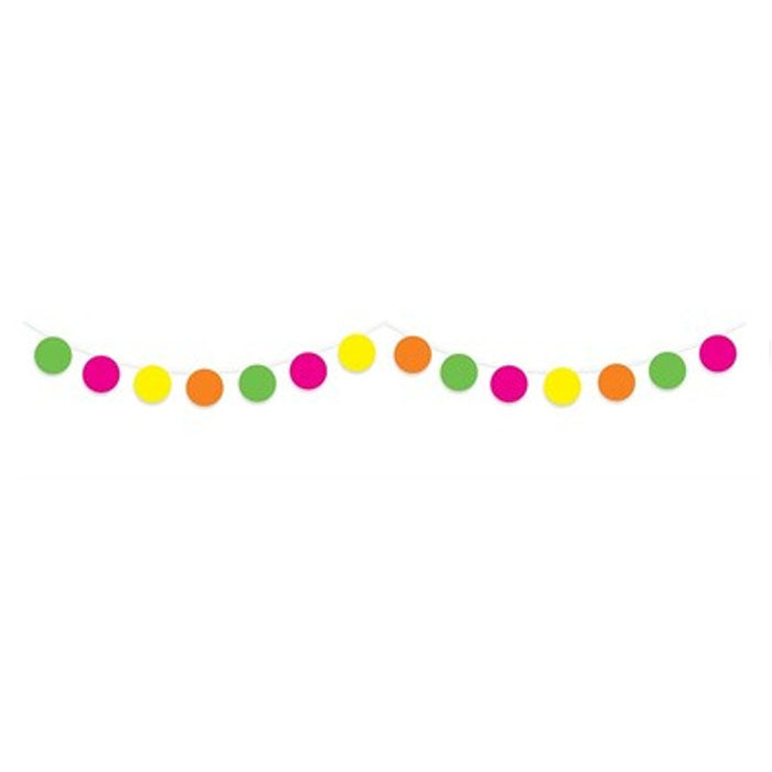 Mini Neon UV Party Bunting – 3m
