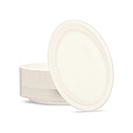 Sugarcane Lrg Oval Plate 25pk | The French Kitchen Castle Hill
