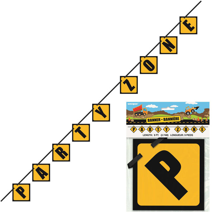 Construction Party Banner