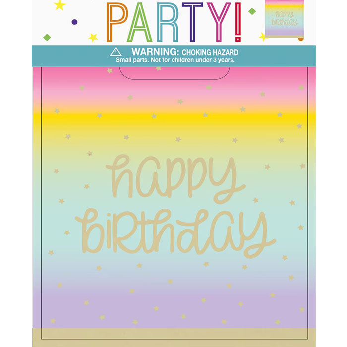 Pastel Birthday Loot Bags | 8 pack