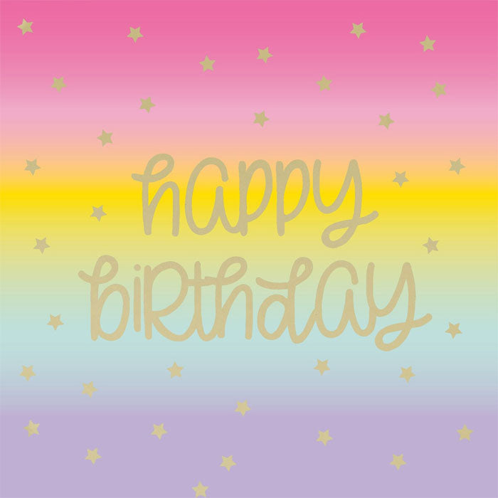 Pastel Birthday Napkins | 16 pack