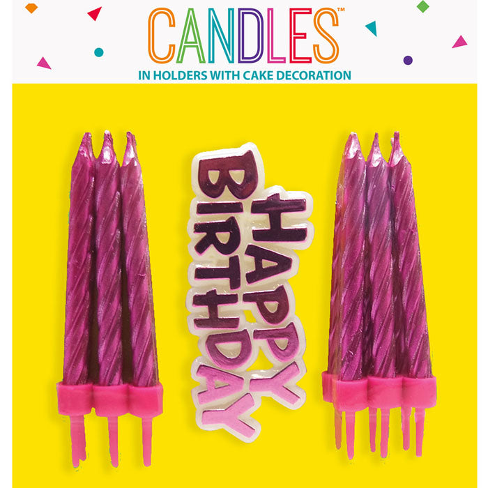 Metallic Happy Birthday Candles | The French Kitchen Castle Hill