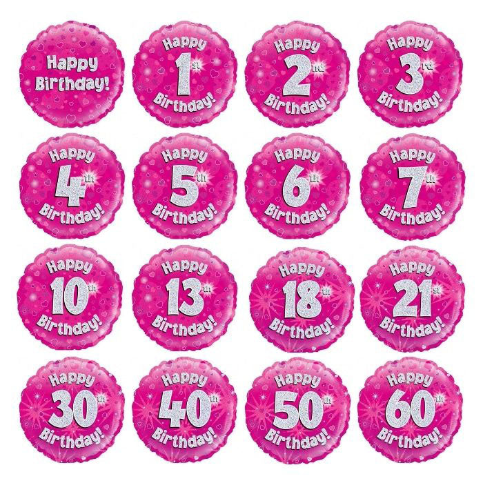 Pink Holographic Milestone Birthday Foil | The French Kitchen Castle Hill