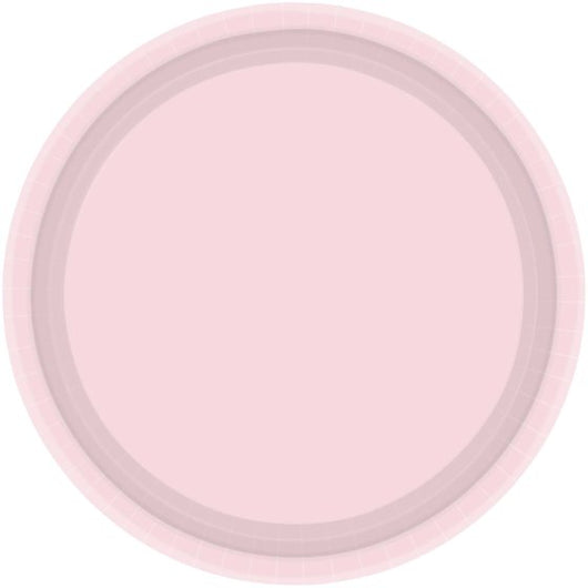 Pastel Pink Paper Plates 20pk