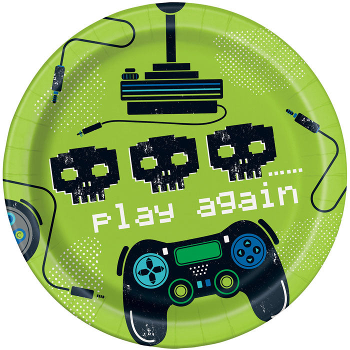 'Play Again' 7" Plate | 8 Pack