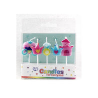 Novelty Shape Candles Princess 5pk