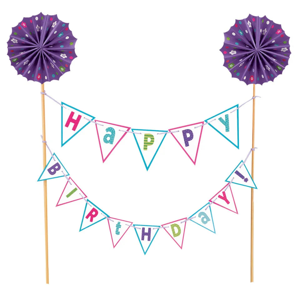 Wood and Paper Cake Pick