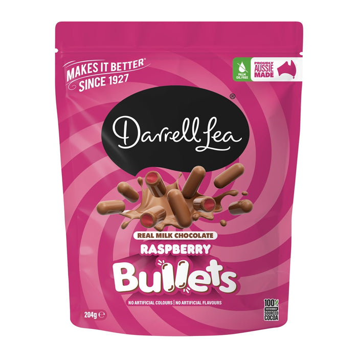 Darrell Lea Raspberry Bullets