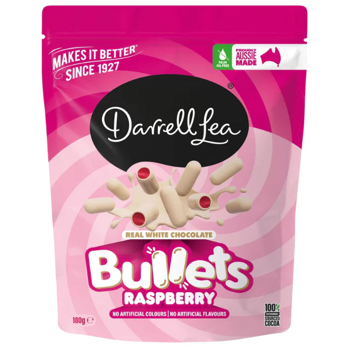 Darrell Lea Raspberry Bullets