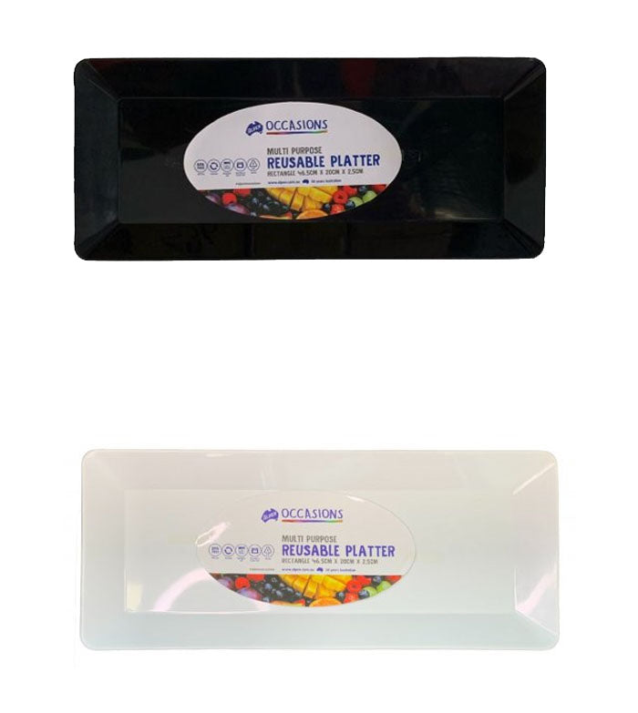 Plastic Platter | Long Rectangle