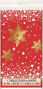 Snowflake Patterned Table Cover