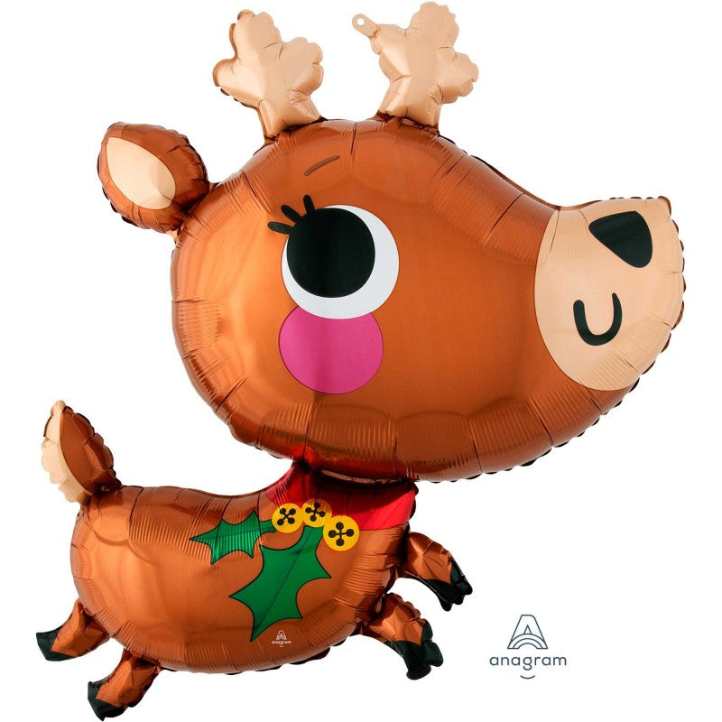 Christmas Reindeer Balloon 76cm