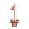 Anagram Small Number Candle | Rose Gold