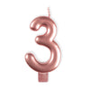 Anagram Small Number Candle | Rose Gold
