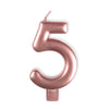 Anagram Small Number Candle | Rose Gold