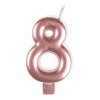 Anagram Small Number Candle | Rose Gold