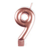 Anagram Small Number Candle | Rose Gold